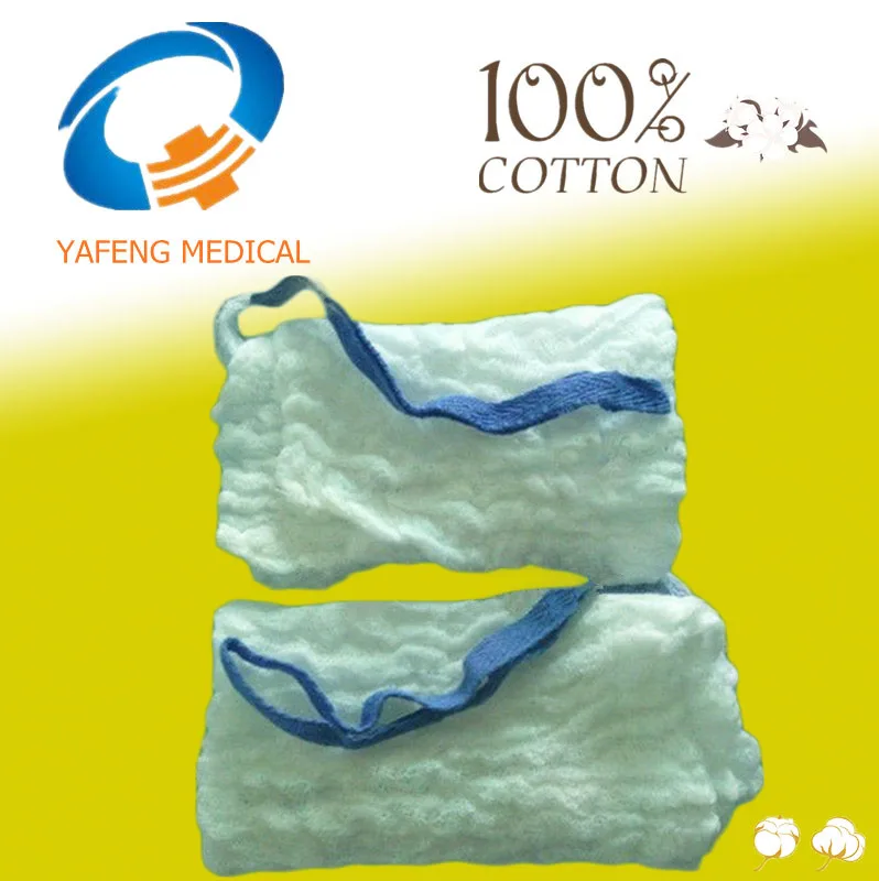 Абсорбирующие Марлевые Губки с синей петлей и рентгеновской лентой, хирургическое полотенце