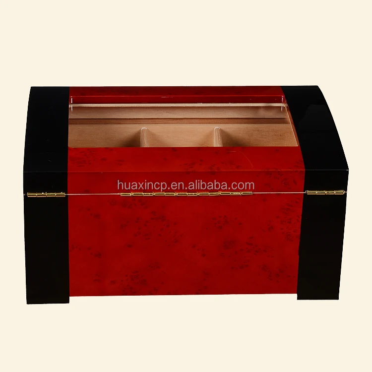 Handmade Cigar Humidor with Humidifier and Hygrometer Cigar Storage Box