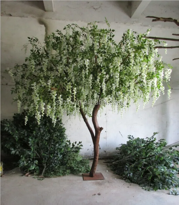 artificial real wood trunk artificial wisteria tree with natural looking