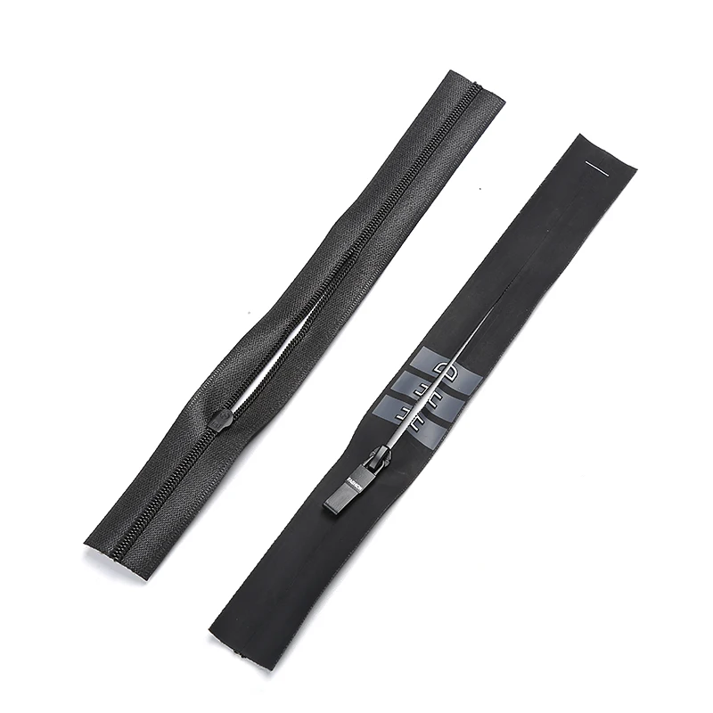 DAWEI heavy duty wholesale C/E waterproof printed nylon zipper tape custom-made no.5 braided PU TPU zipper for outdoor bags tent