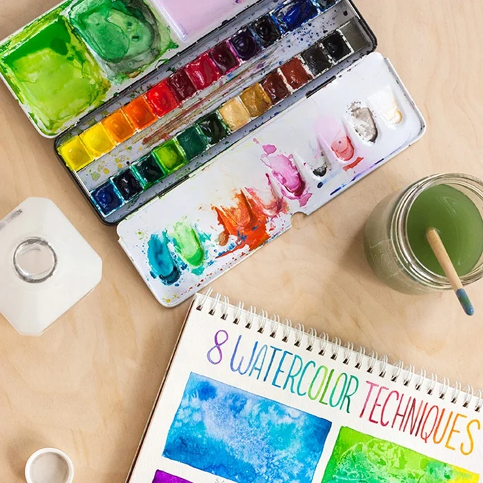 
High quality Non-toxic Safety solid watercolor paint brands 