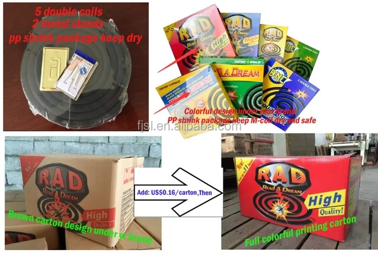 Top selling brand China RAD baby healthy 125MM mosquito coil in Africa for Nigeria Market