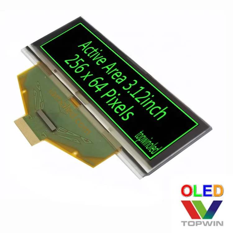 3.12' 3.12inch 3.2 inch 256x64 pixels green parallel Interface 30 pin oled display UG-5664ASGEF01 I2C SPI parallel Interface