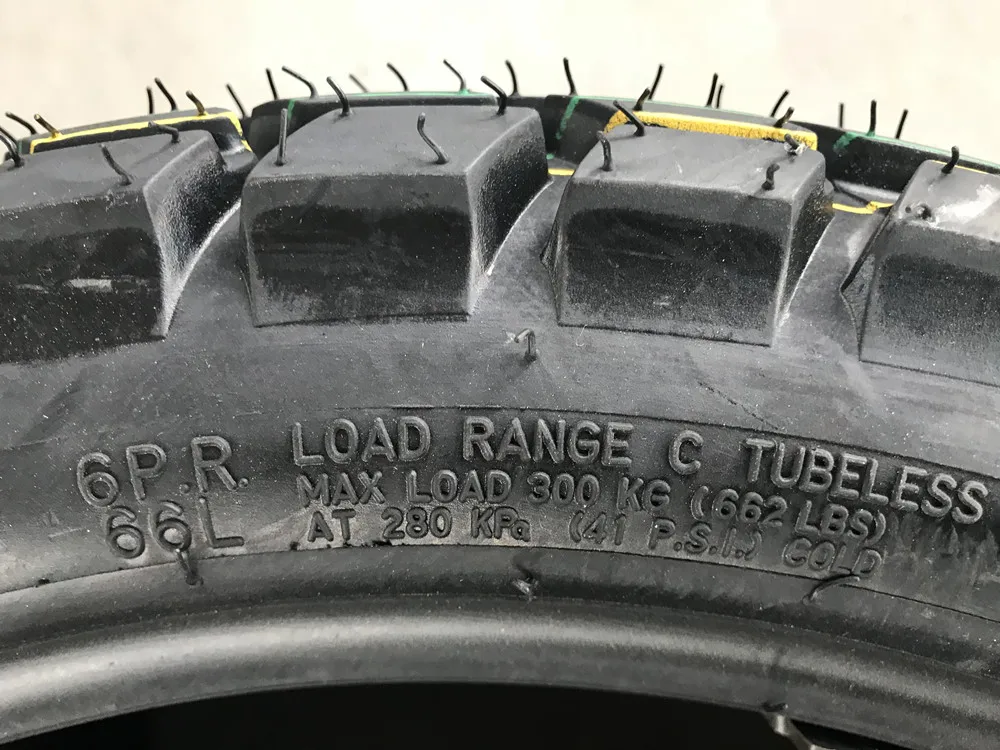 Tubeless motorcycle tyre 110/90-17  110 90 17 TL