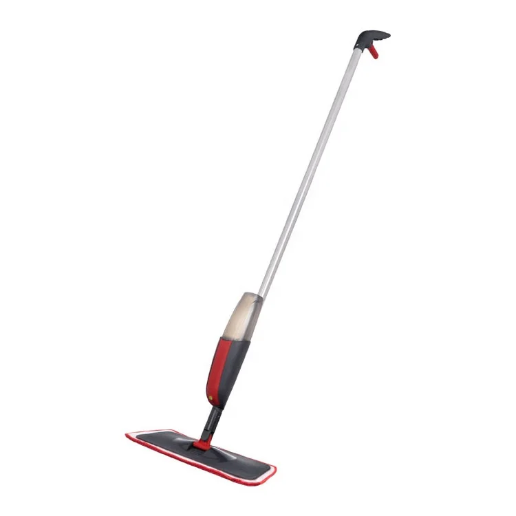 China Factory Supplier Euro Clean Microfiber Mop Lazy Wet Flat Mop Spray Mop with Microfiber Pad and metal handles