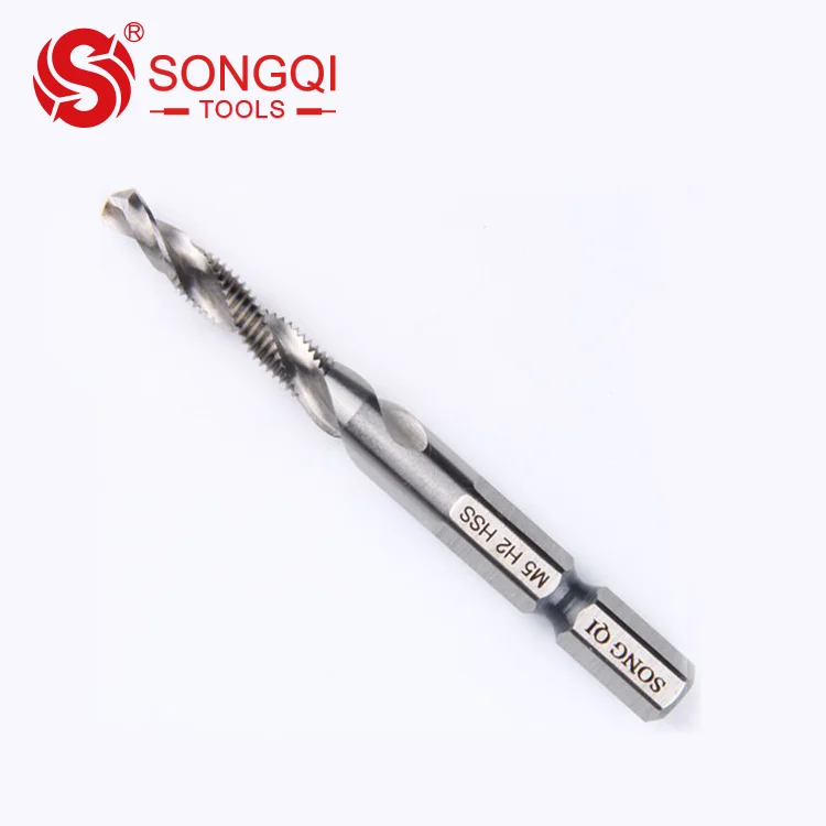 
HSS Screw Combination Drill Tap with Drill Bit and Thread Flute 