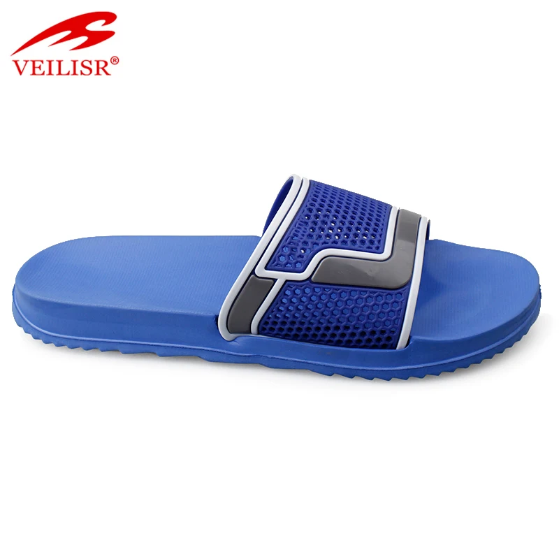 Wholesale summer PVC upper slide sandals beach slippers men