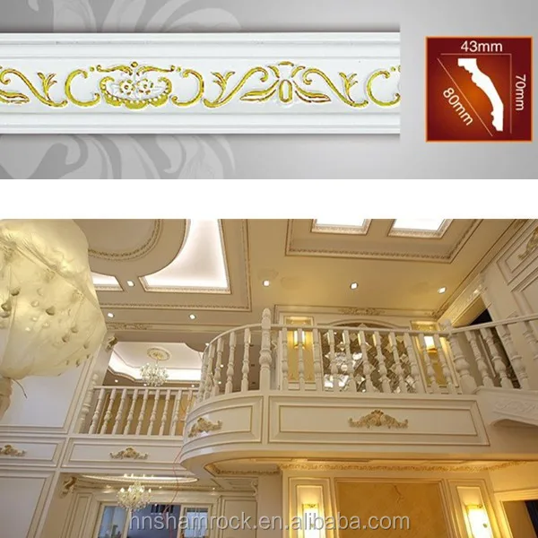 PU ceiling molding for interior ceiling decoration