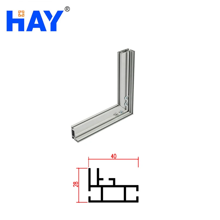Односторонняя алюминиевая текстильная рама 28 мм для дисплея