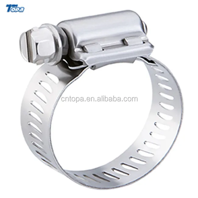 Stainless Steel Plastic Butterfly Handl  Heavy Duty Mini Handle American Style Hose Clamps Adjustable Clamp