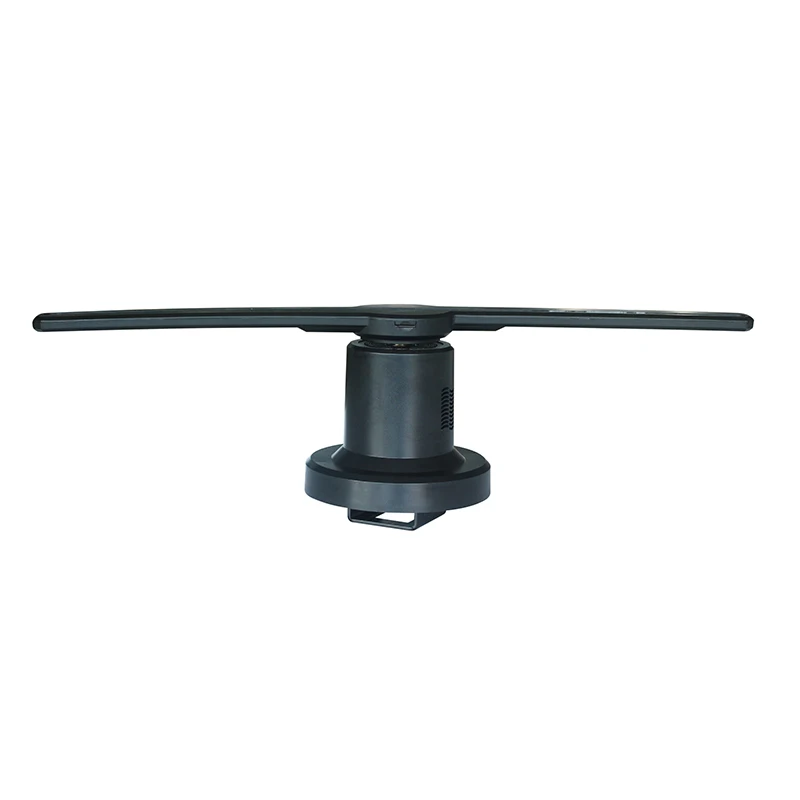 42 см OEM Dual Blade 3D picturesLED рекламы голограмма дисплей вентилятор с стекло Детская безопасность крышка