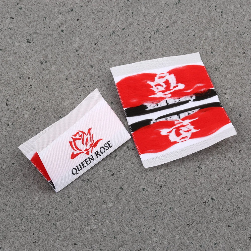 moq 500pcs custom woven labels clothing labels for garment