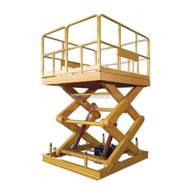 Стационарный гидравлический подъемник JUXIN с конвейерным фиксированным ножничным подъемником от