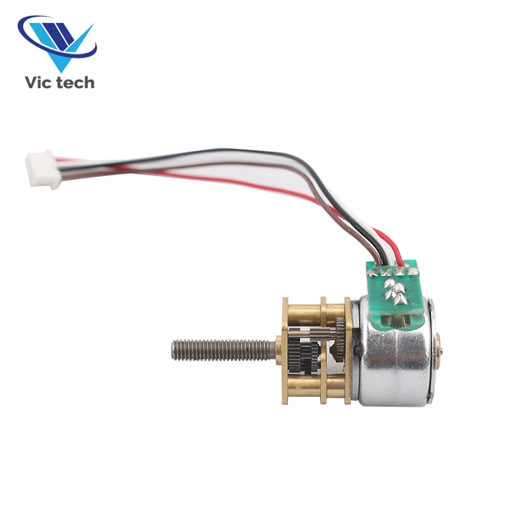 VSM15-816G 5V two phase mini stepper motor high torque gearbox stepper motor