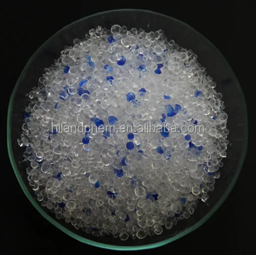 White silica gel for desiccants/dessecantes