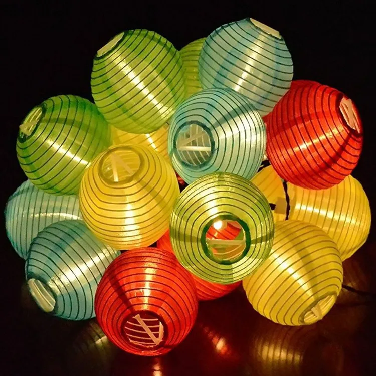 10 LED multi-color Solar Lantern String Light Hanging String Lights for Outdoor Garden Yard Lamp Christmas Decoration