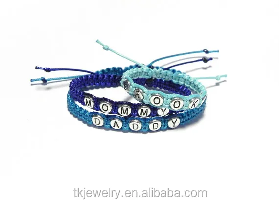 Fashion Family Bracelets Matching Personalized Bracelet Jewelry Daddy, Mommy ,Baby Couple Bracelet