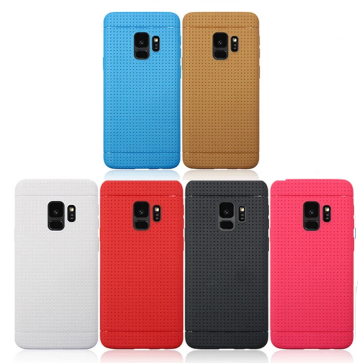 Заводская цена ТПУ мягкий силиконовый вафельная точек телефон Обложка для Samsung Galaxy S9 S9plus защиты Чехол