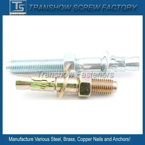 China supply high quality yellow zinc plated Anchor bolt