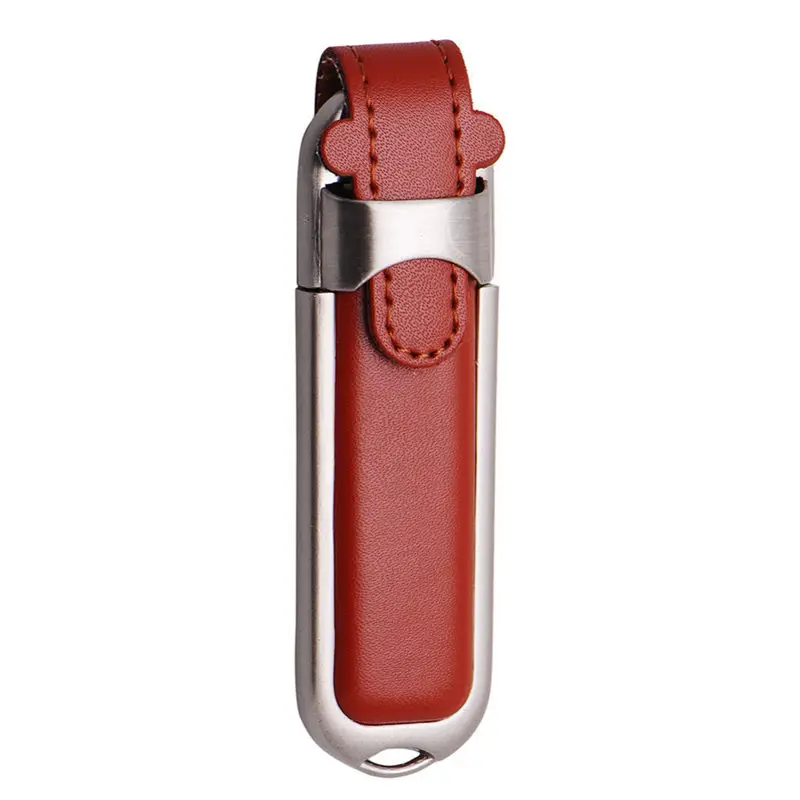 High-end USB 3.0 Flash Pen Drive leather  Memory Stick Free custom brand logo
