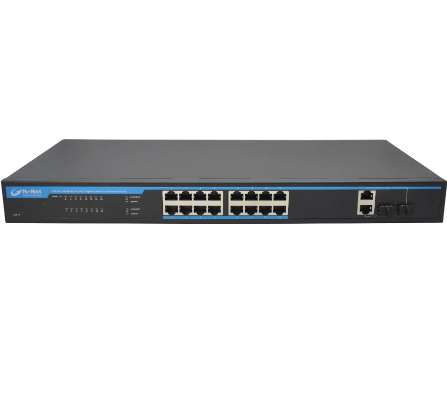  Пассивный POE коммутатор с 16 портами 10/100 м 2G комбинированными uplink (RJ45 и SFP)250 Вт внутренний источник питания 12 В или 24 36