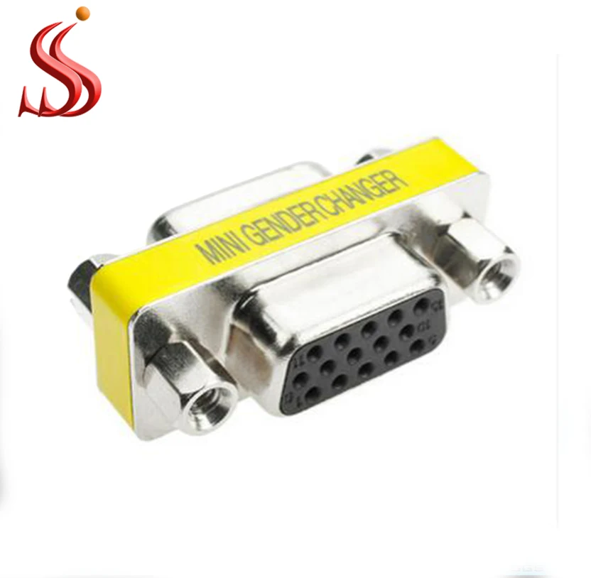 High Quality Vga15 Female To Female Mini Gender Changer db9 db15 adapter