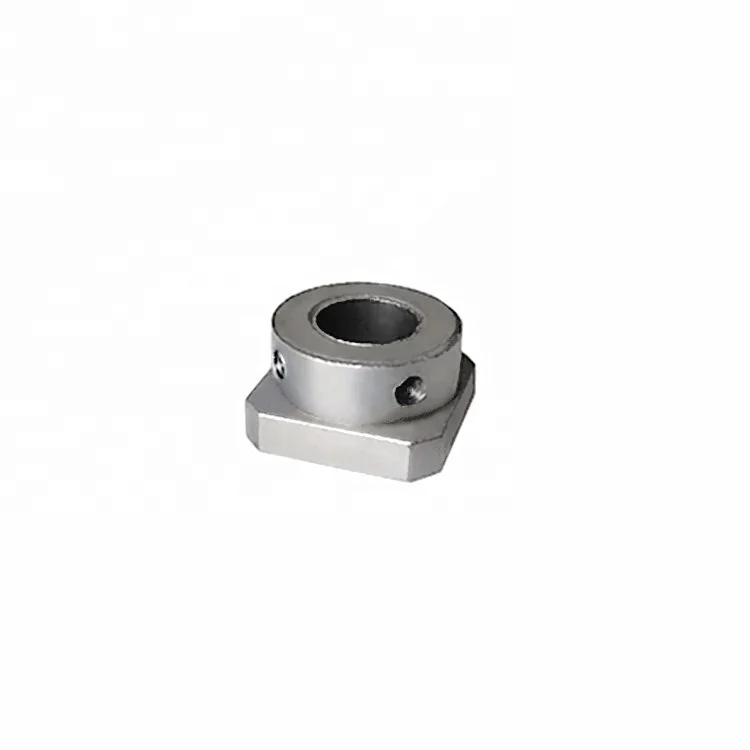 Square Flange  9 mm Round Hole Bearing Bushing  Carbon Steel Bearing Axle Sleeve