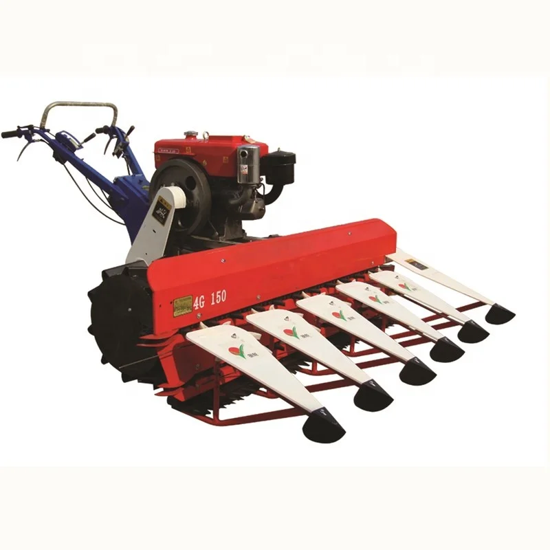 Miwell 1200mm Cutting Width Harvester Wheat Paddy Rice Cutting Machine Mini Reaper