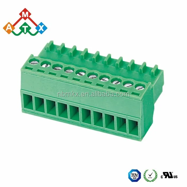 3.81 PCB plug in terminal block for 3.81mm pitch