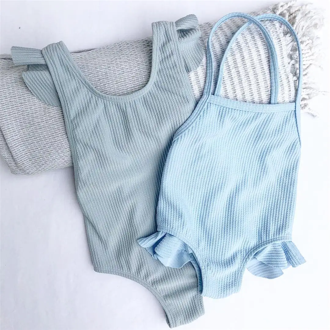 Новый дизайн для маленьких девочек одежда заплыва бикини из двух частей сексуальный пляж купальники