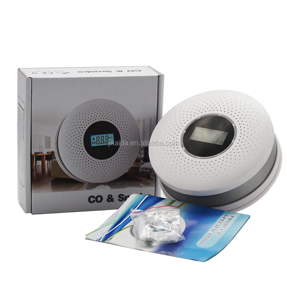 new arrival battery operated smoke and carbon monoxide alarm combined 2 in 1