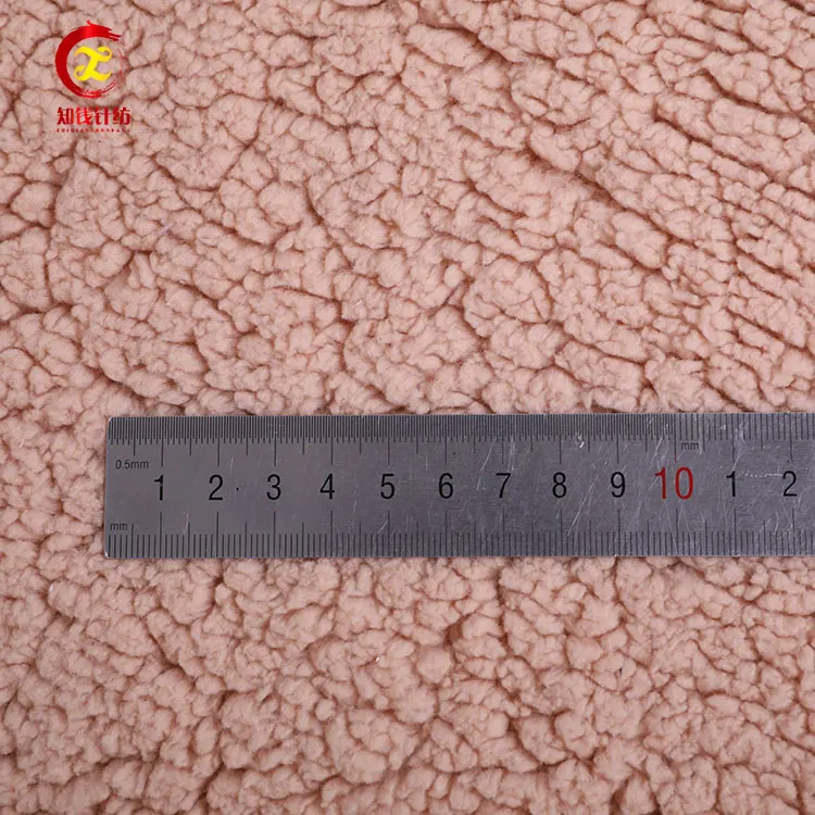Polyester cheap soft sherpa fleece blanket fabric sale by yard
