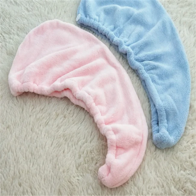 
Super absorbent customized logo women microfiber dry hair turban 
