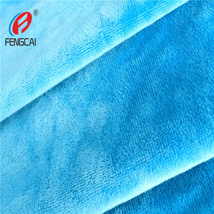 China Supplier Textile 100% Polyester Minky Short Plush Fabric For Baby Blanket
