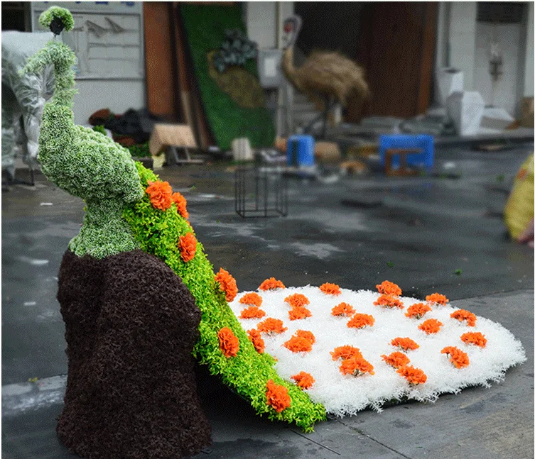 SJH010393 Большие Декоративные животные искусственная трава животные пластиковые животные украшение сада