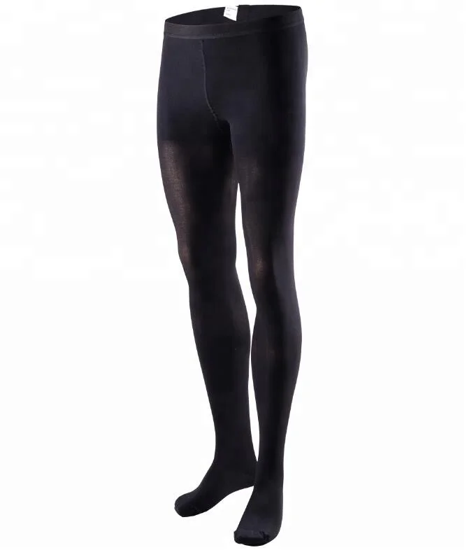 Колготки компрессионные унисекс с закрытым носком, 20-30 мм рт. Ст., черные колготки для варикозного расширения вен