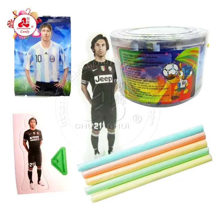 Hot Sale In Bolivia 10g Puzzle CC stick Candy/ With 3D Puzzle