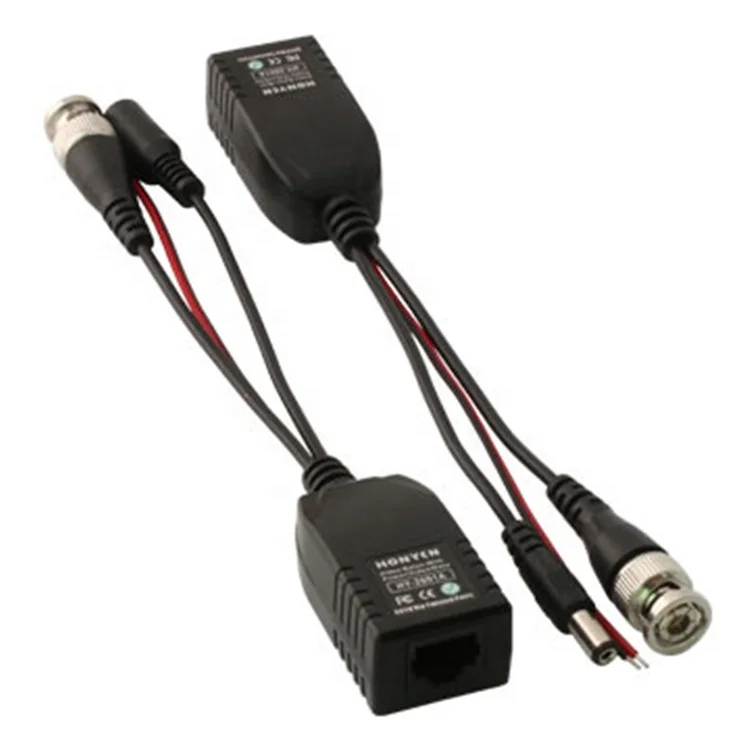 
3 in 1 design single channel HD audio video power balun compatible with 5MP camera HY-2001A-HD 