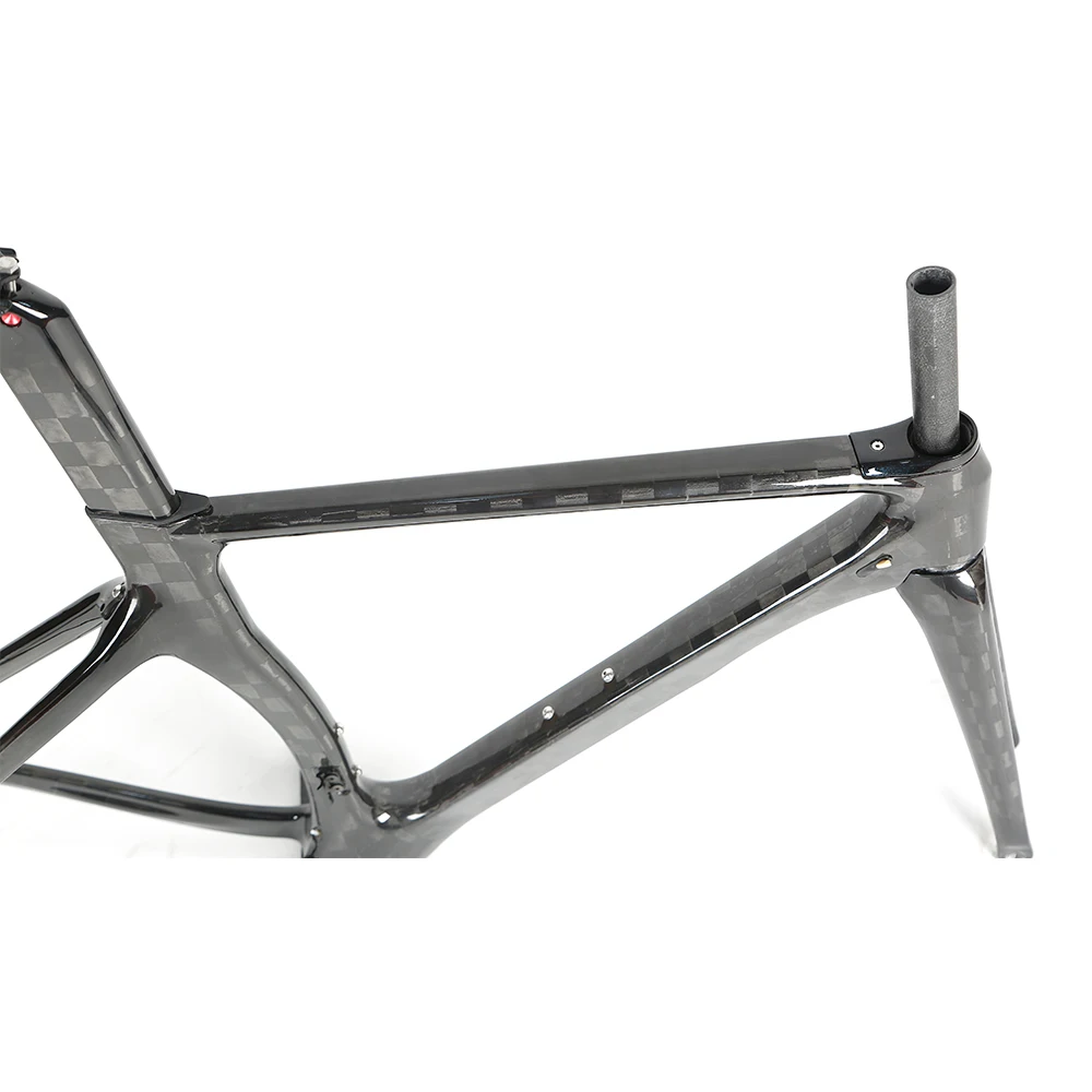 
Bici twitter carbonio Aero racing road matte custom carbon fiber raw bicycle frame 
