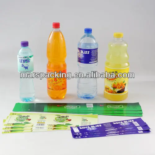 Juice Drink Plastic Bottle PVC PET Shrink Sleeve Labels