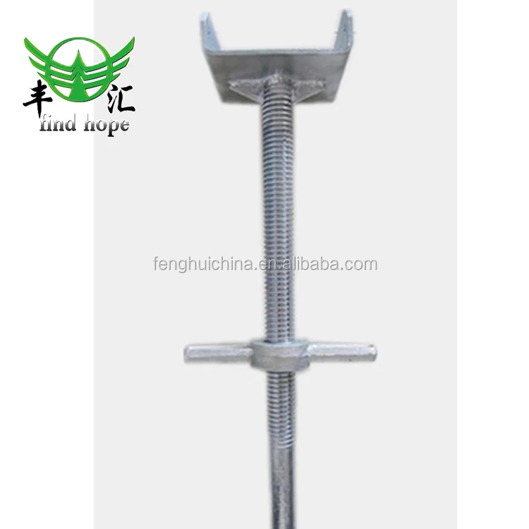 
Construction scaffolding hollow u head screw jack base manufacturer 