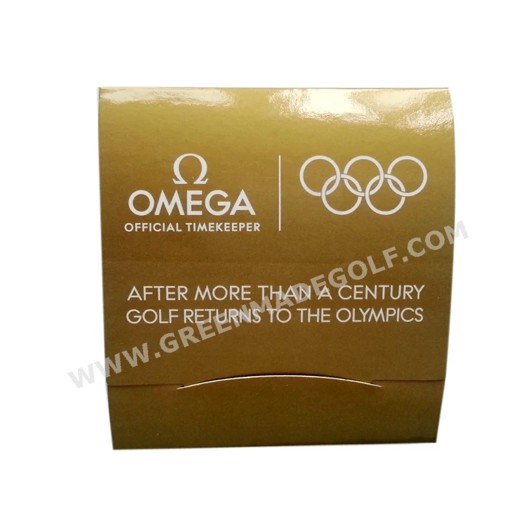 Golf TEE SET Matchbook Tees & ball Markers & golf Pitchfork Imprinting Golf Tees