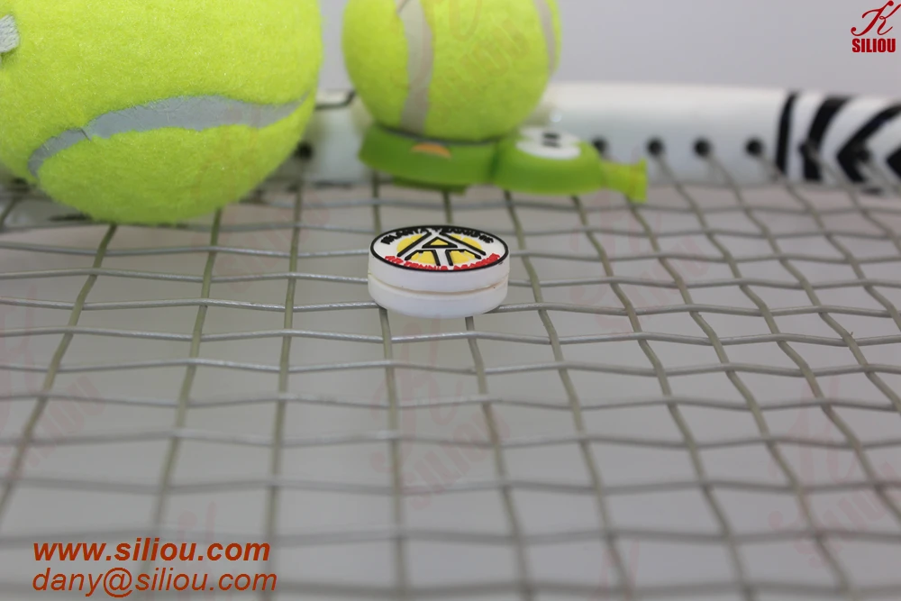 high quality soft rubber shock absorber customized silicone tennis racquet vibration dampers