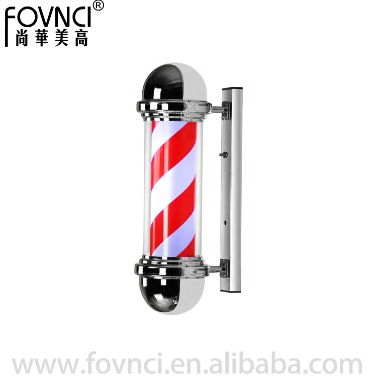 FACTORY HD-50 Barber Pole LED Light,Hair Salon Barber Shop Open Sign,Rotating Red White Blue LED Strips