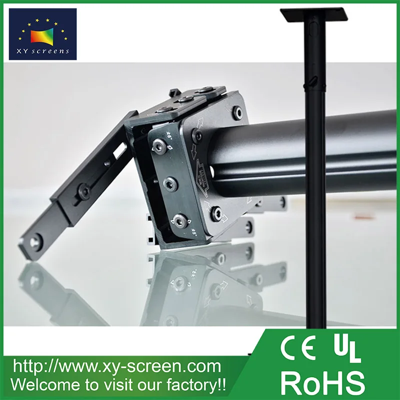 Xyscreen Новый универсальный выдвижная Регулируемый угол наклона DLP LCD потолочный кронштейн для крепления