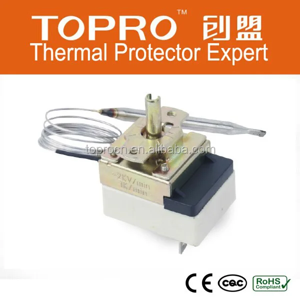 Adjustable Capillary Bulb Thermostat For Toaster Oven Temperature Switch
