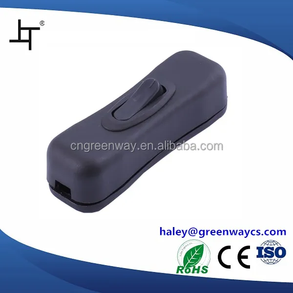 transparent color slim inline switch pull cord switch for floor lamps