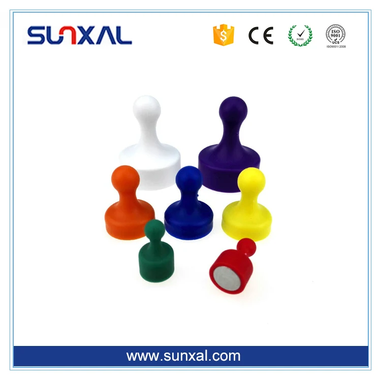 
Colorful Customized Office Refrigerator Strong Permanent Push Pin Magnet 