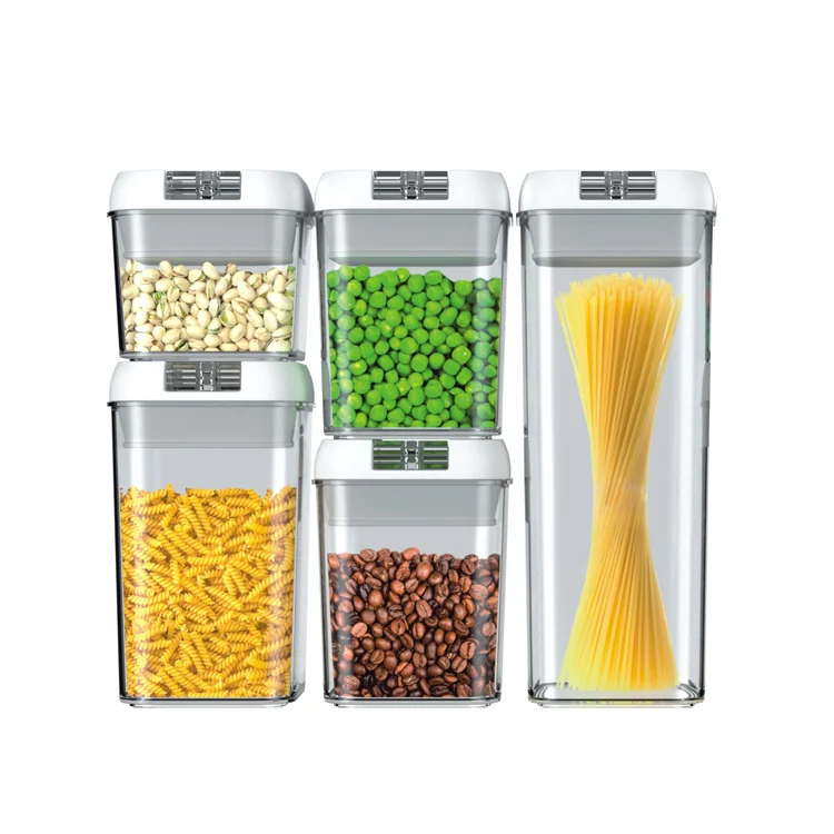 
 Оптовая продажа; Высокое качество; По индивидуальному заказу квадратного типа спираля охраны окружающей 5 шт набор сухой контейнеры для хранения продуктов  