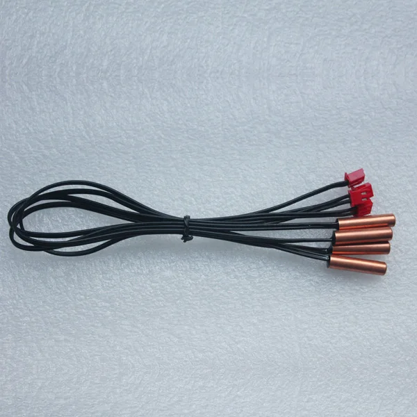 Red connector brass probe temperature sensor ntc thermistor 30k ohm